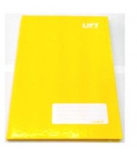 Caderno Brochura 1/4 Pequeno Capa dura Amarelo 48 fls. Credeal - Pte c/5 unidades